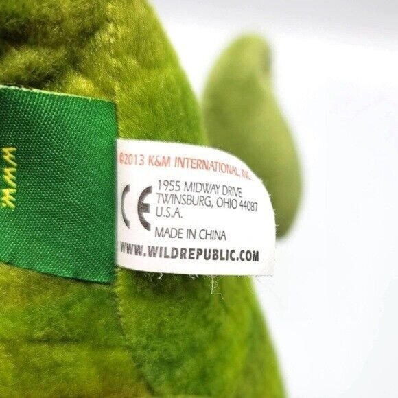 Wild Republic Cuddlekins Realistic Iguana Plush Green Orange 24" Lizard Reptile - Picture 10 of 12